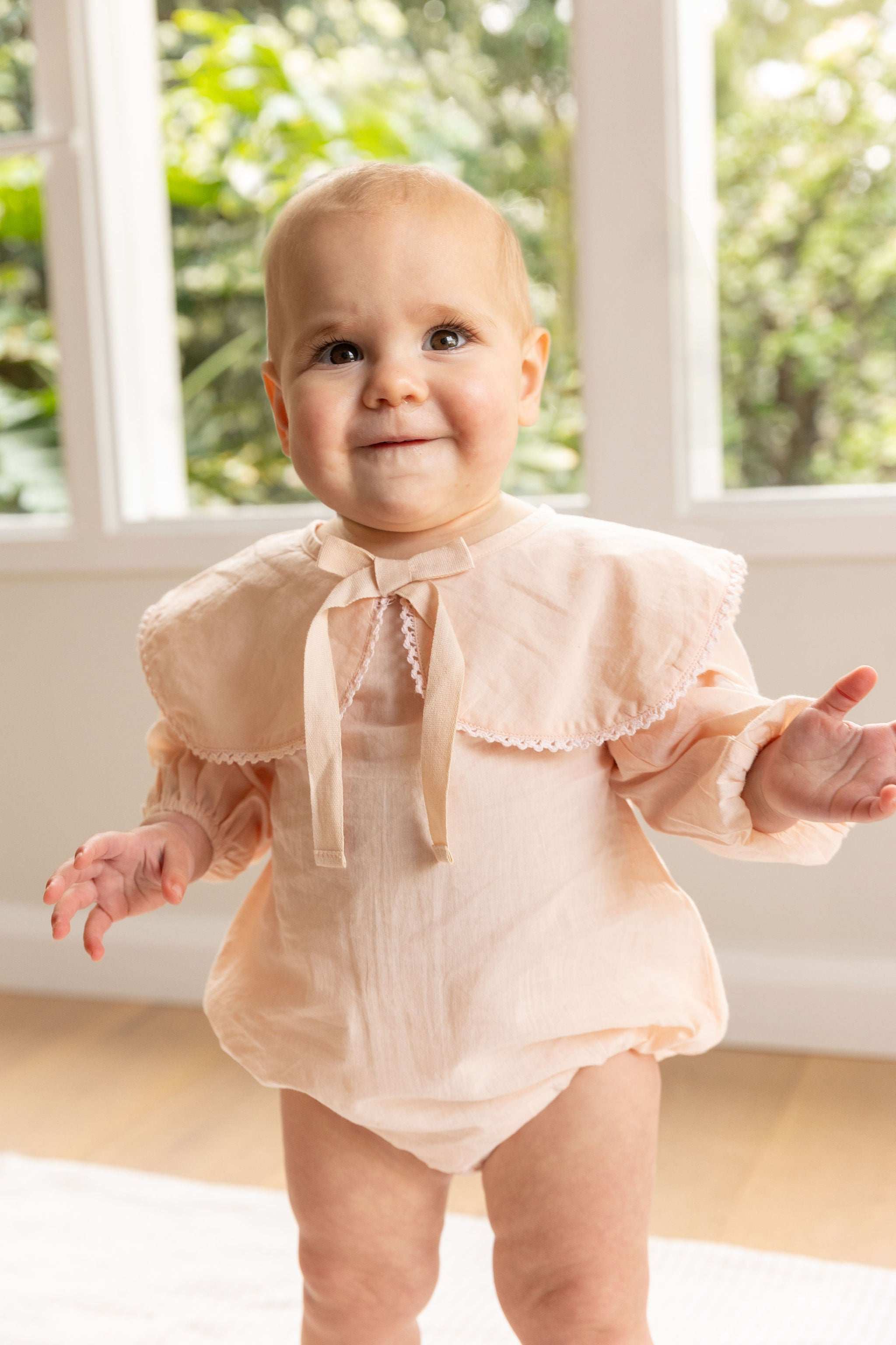 Cara Playsuit - Baby Pink