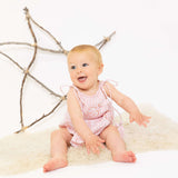 Evie Playsuit - Pink Gingham Bird