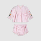 Grace Set - Pink/White Stripe