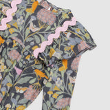 Elenora Playsuit - Botanical Navy