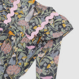 Elenora Playsuit - Botanical Navy