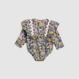 Elenora Playsuit - Botanical Navy