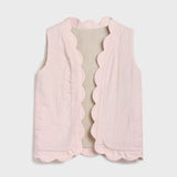 Ellie Reversible Vest - Pink & Sherpa