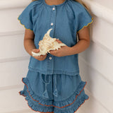 Tessa Shorts - Chambray