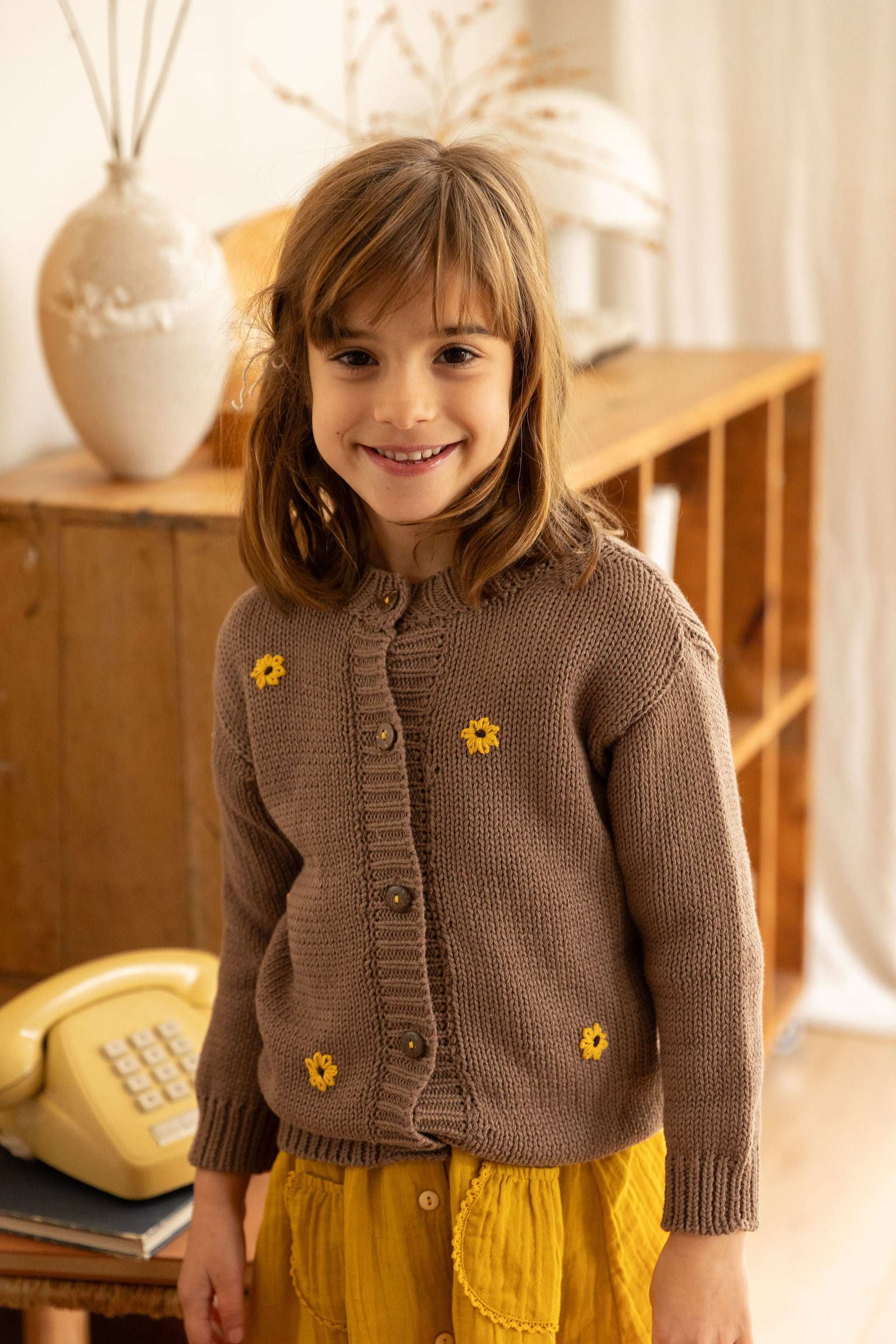 Sunflower Cardigan - Mocha