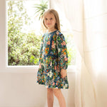 Primrose Dress - Strawberry Navy