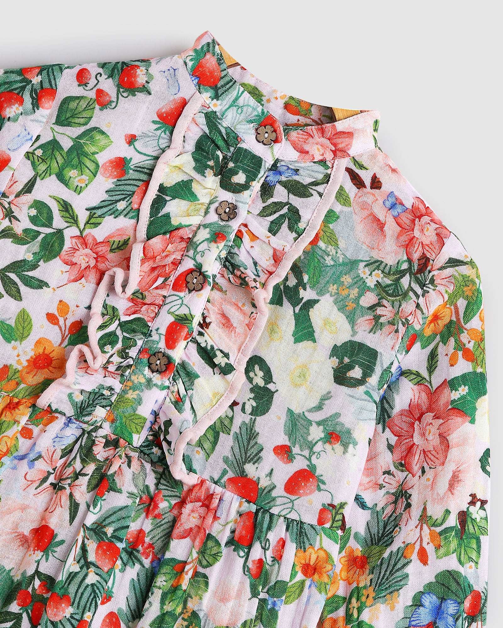 Peach Playsuit - Strawberry Pink