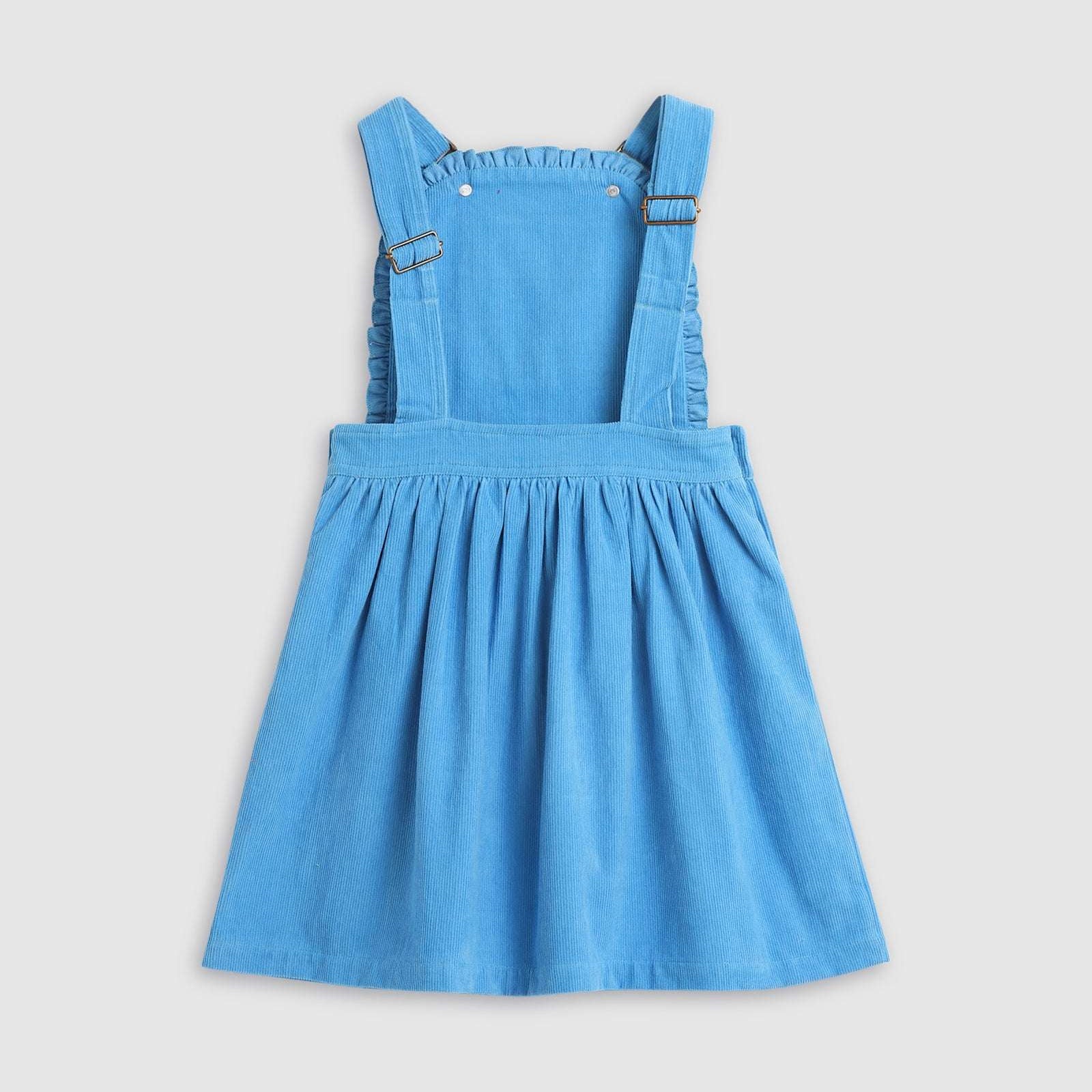 Ellie Pinafore Dress - Sky Blue
