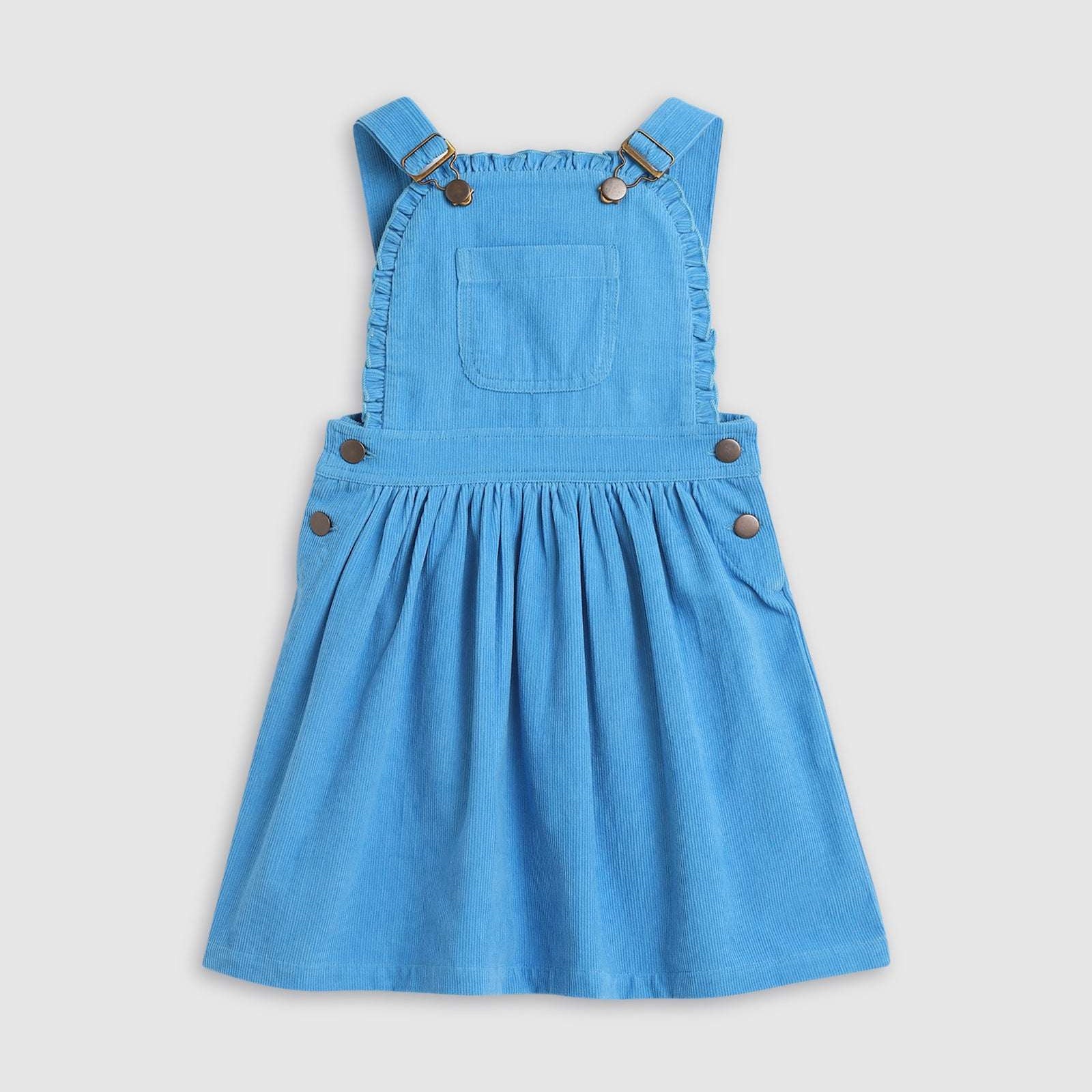Ellie Pinafore Dress - Sky Blue