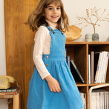 Ellie Pinafore Dress - Sky Blue