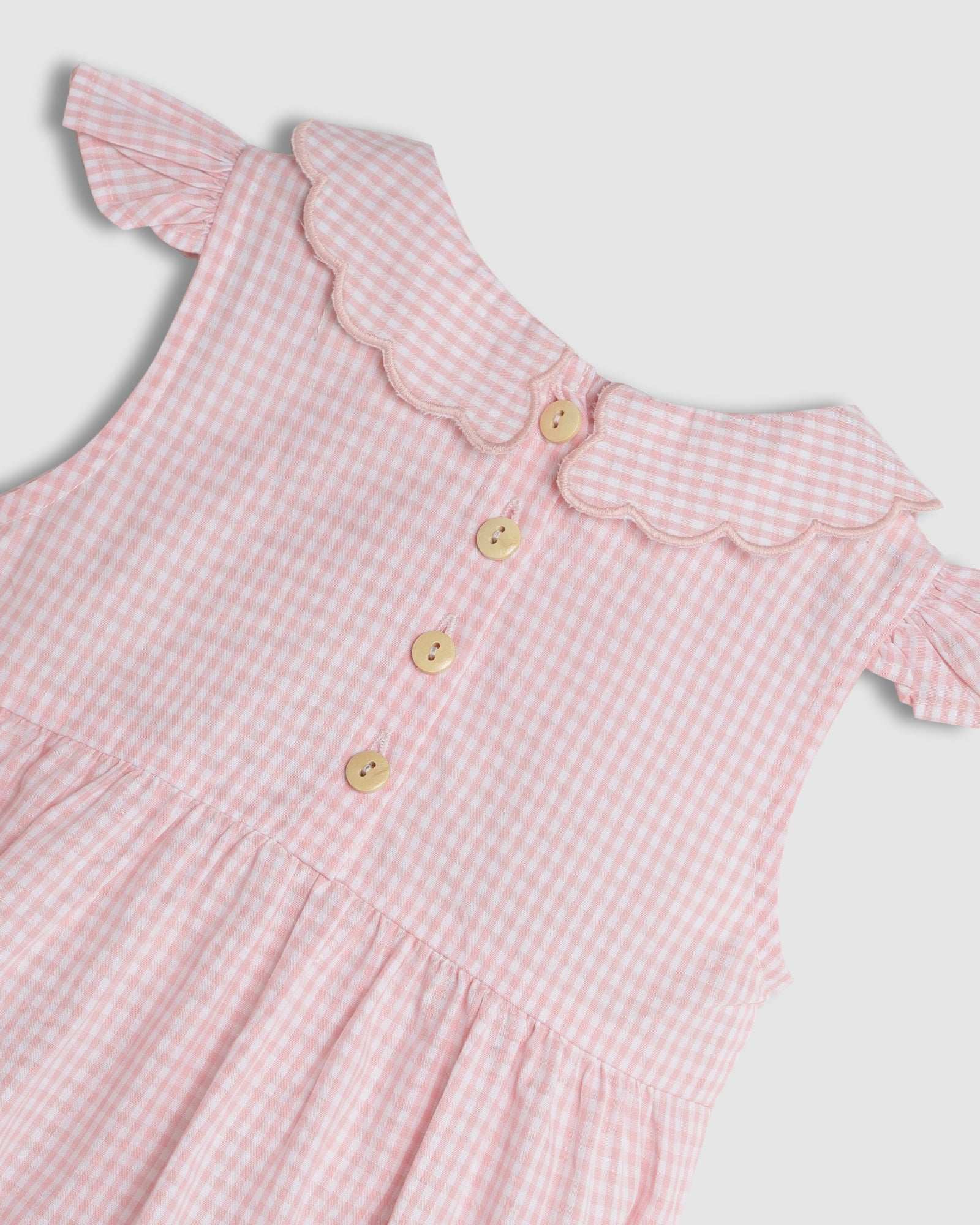 Nora Playsuit - Pink Gingham
