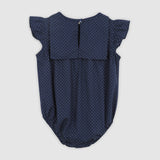 Marina Playsuit - Navy & White