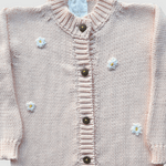 Sunflower Cardigan - Baby Pink