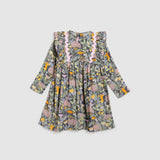 Ingrid Dress - Botanical Navy
