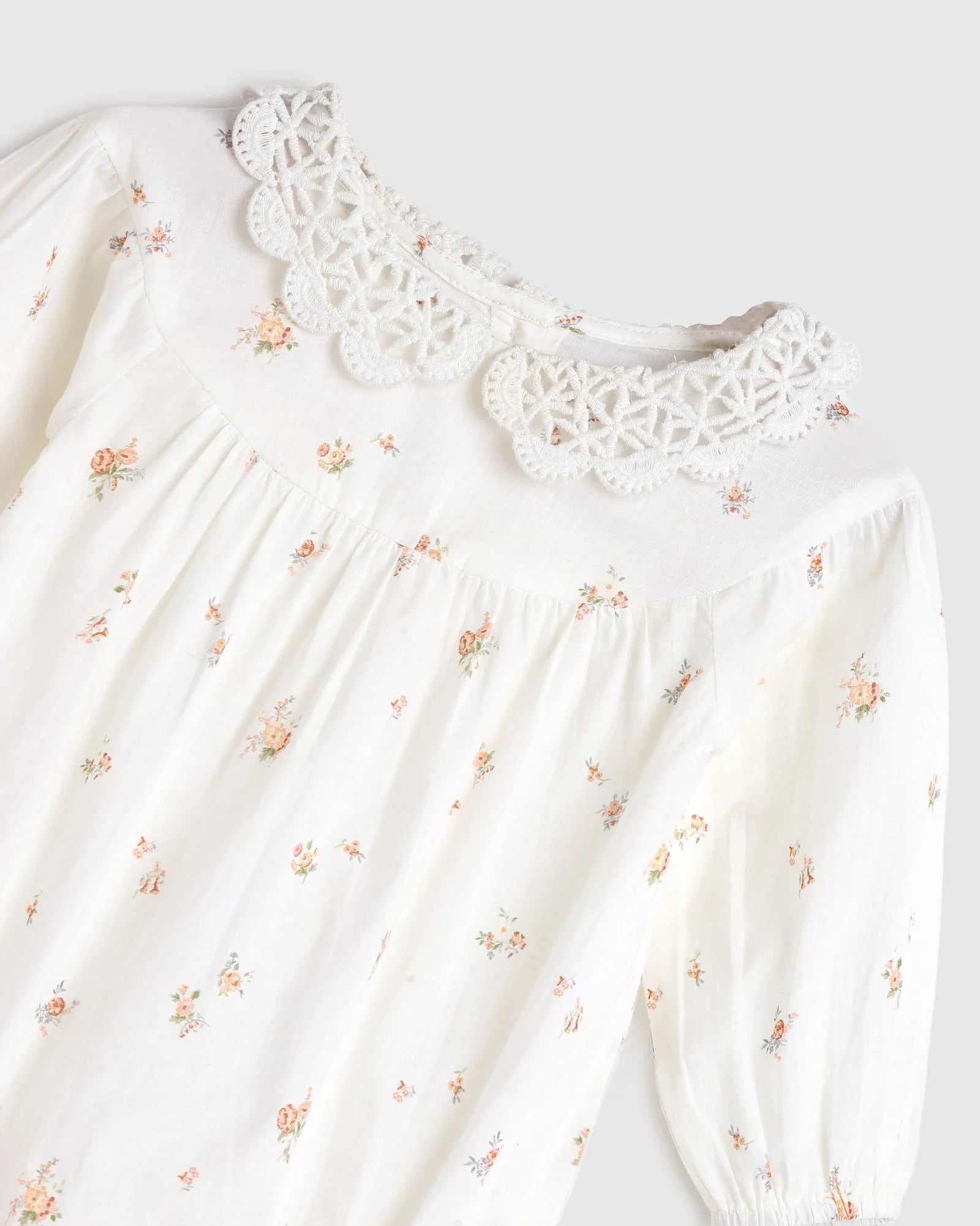 Crochet Collar Playsuit - Chintz - ALEX & ANT