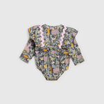 Elenora Playsuit - Botanical Navy - ALEX & ANT