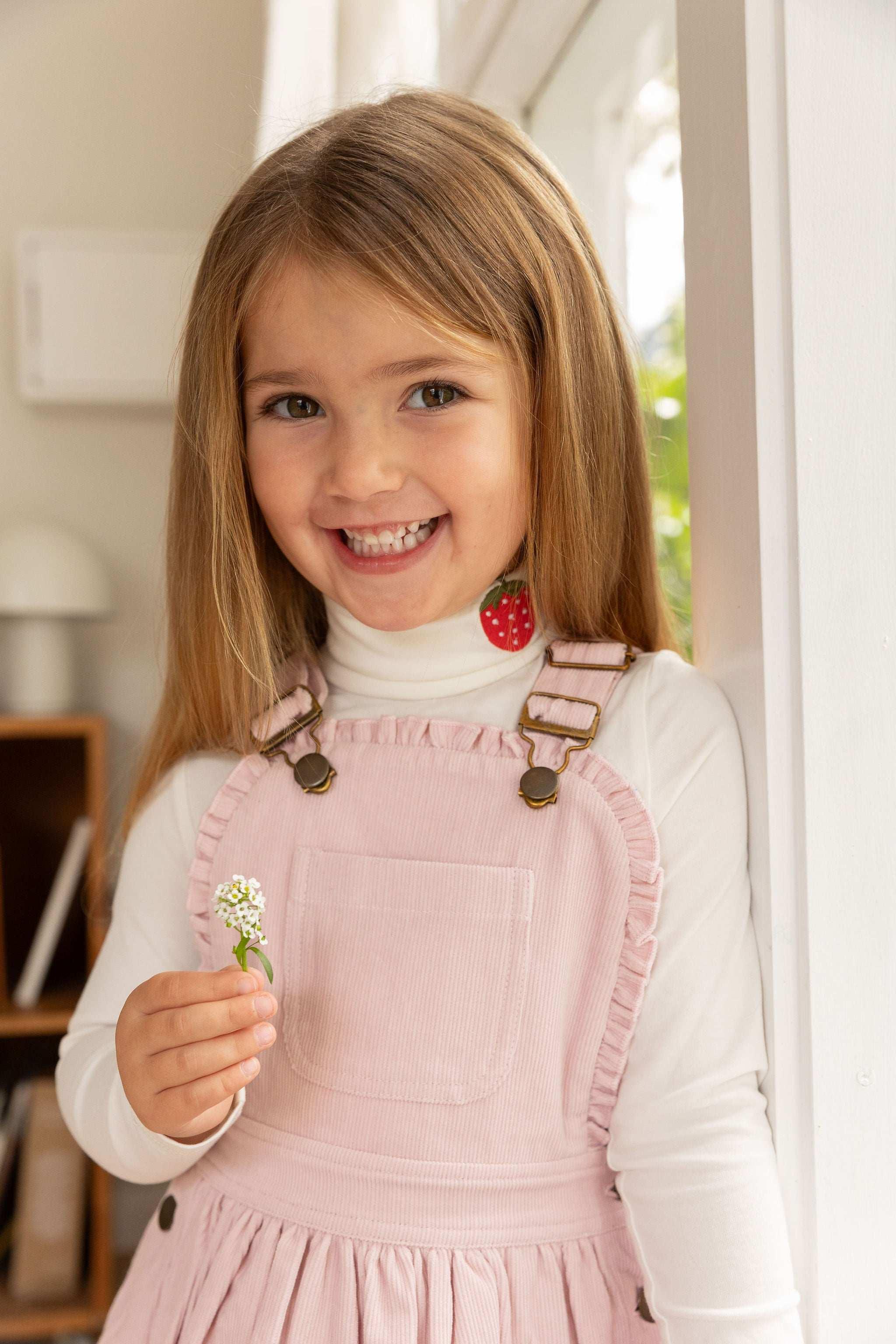 Ellie Pinafore Dress - Happy Pink - ALEX & ANT