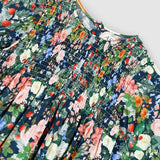 Lilly Smock Dress - Strawberry Navy