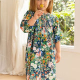 Lilly Smock Dress - Strawberry Navy