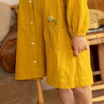 Marybel Dress - Mustard - ALEX & ANT