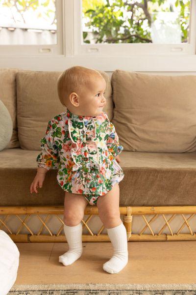 Peach Playsuit - Strawberry Pink - ALEX & ANT