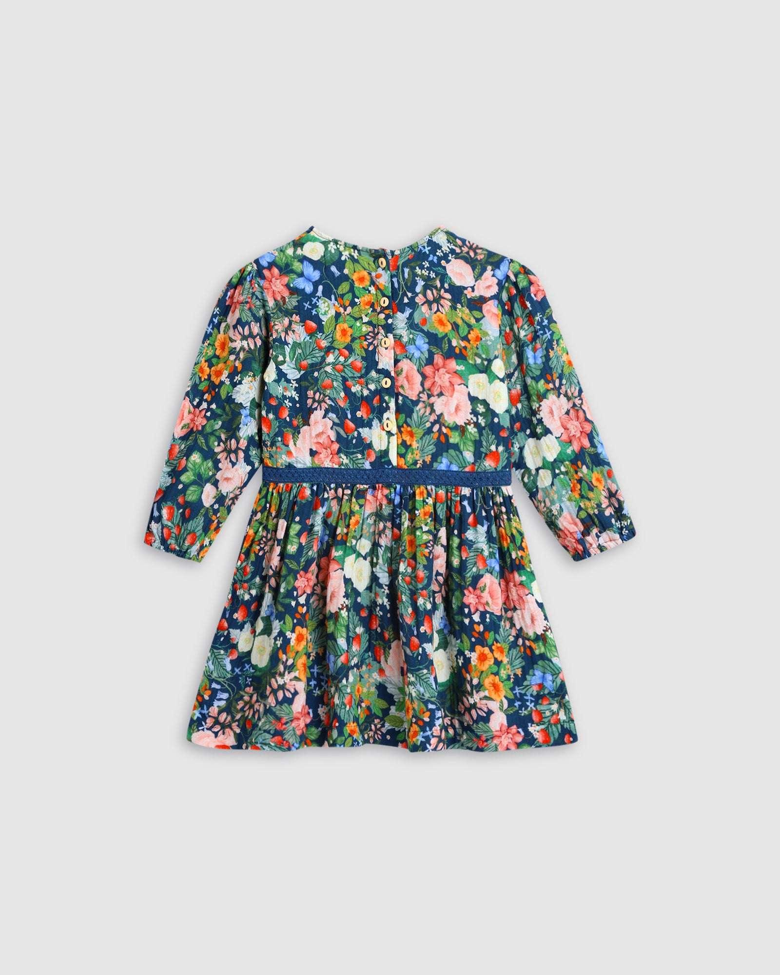 Primrose Dress - Strawberry Navy - ALEX & ANT