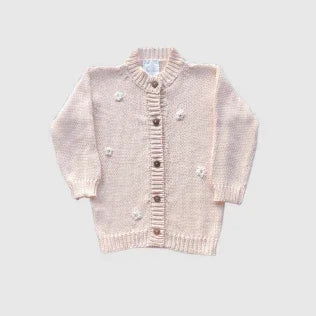 Sunflower Cardigan - Baby Pink - ALEX & ANT